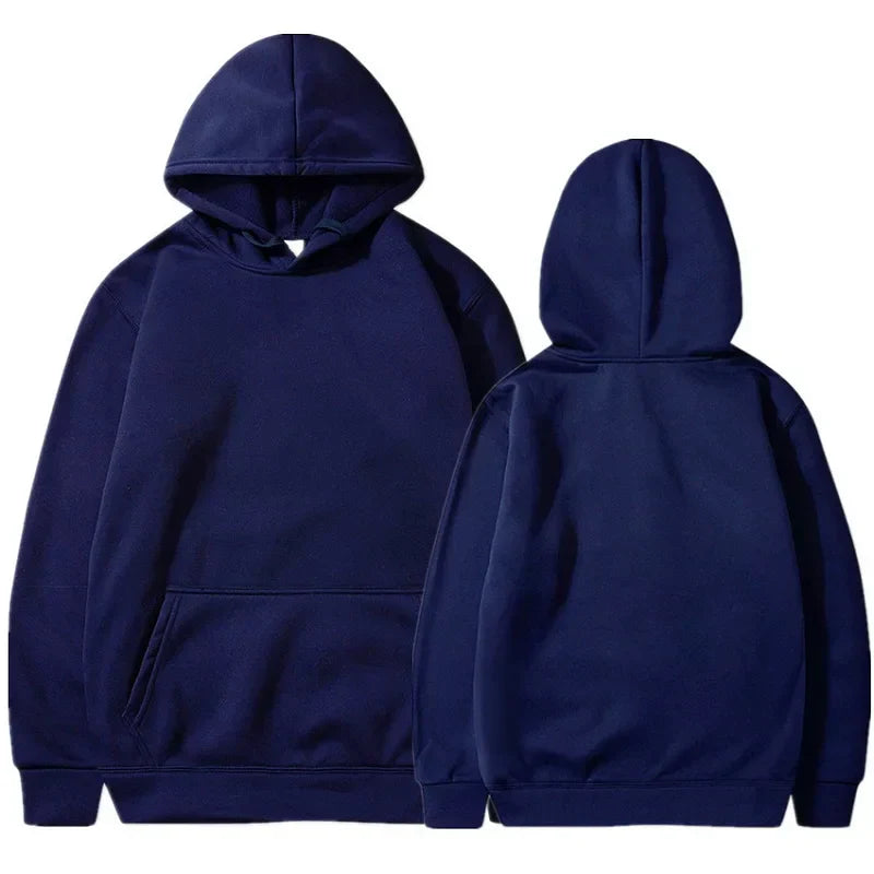 Sweat à Capuche Bleu Marine – Hoodie Oversize Unisexe Confortable et Intemporel